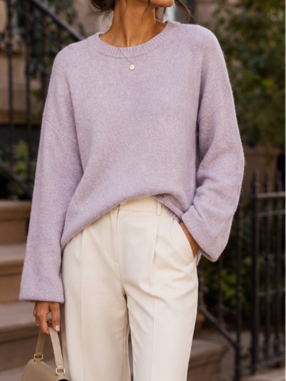 madewell Lavender Sweater